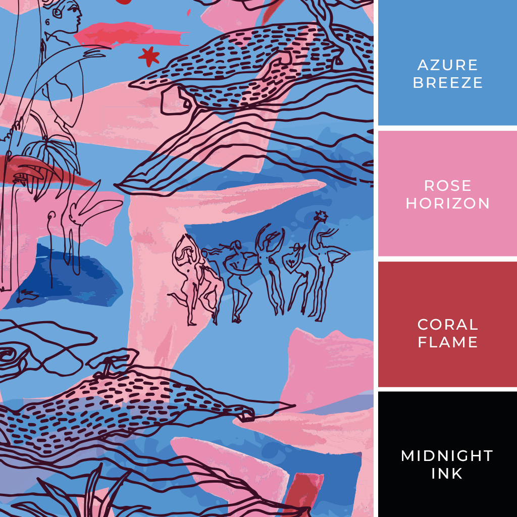 KLOE x Anna Amélie - Azure Eden Jóga- és Pilates Matrac